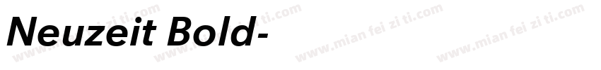 Neuzeit Bold字体转换